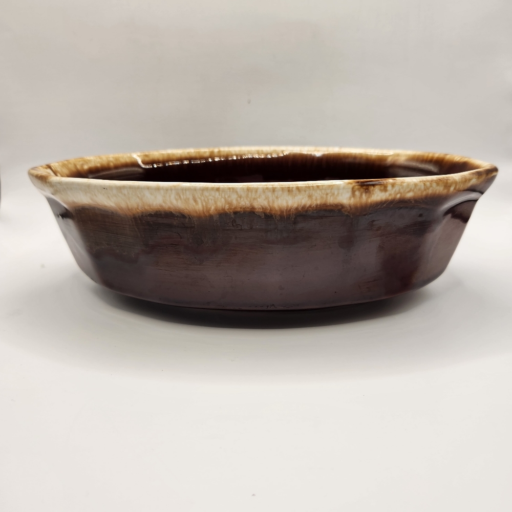 Vintage McCoy Brown Drip Glaze Ovenproof Baking Dish Made in USA